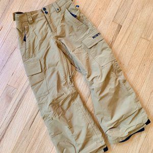 Burton Exile Cargo Snow Pants - Kids Small - Kelp Tan